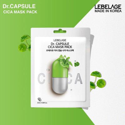 LEBELAGE Dr.Capsule Paket Masker Cica 25ml x 10