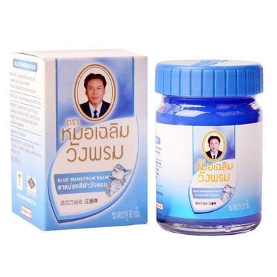 Wang Prom Thai Bálsamo Herbal Azul de Massagem (Reduz Varizes) 50g