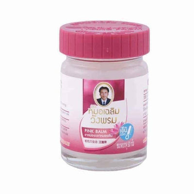 WANG PROM Thai Herbal Massage Pink Balm (Relieve Dizziness) 50g - LMCHING Group Limited