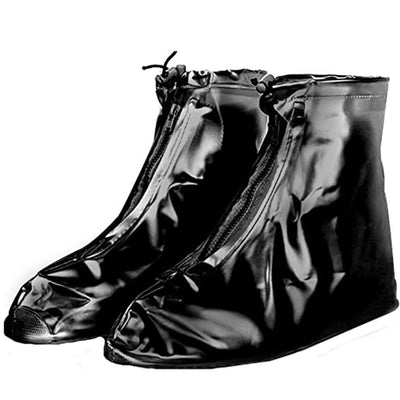 防水防滑 加厚耐磨底 雨鞋套 (#黑色) 1对