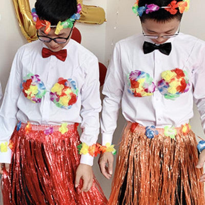Wedding Party Hawaiian Hula Dress Up Set (6 Items) - LMCHING Group Limited