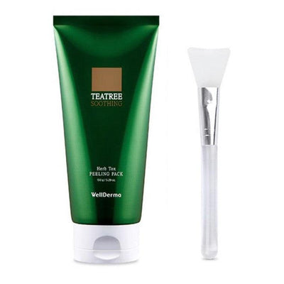 WellDerma TeaTree Soothing Herb Tox Peeling Pack Set (Peeling Pack 150g + Face Mask Brush) - LMCHING Group Limited