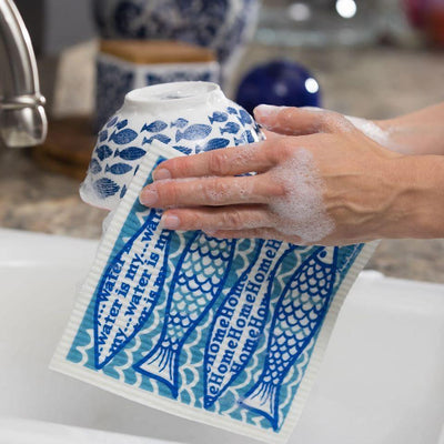 Wet-it! Swedish Eco-Friendly 100% Biodegradable Super Absorbent Reusable Cloth (Blue Crab) 1pc - LMCHING Group Limited