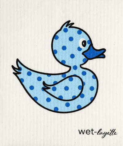 Wet-it! Swedish Eco-Friendly 100% Biodegradable Super Absorbent Reusable Cloth (Blue Duck) 1pc - LMCHING Group Limited