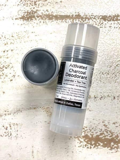 White Rock Soap Gallery USA Vegan Activated Charcoal Aluminum Free Deodorant (Lavender + Tea Tree) 65g - LMCHING Group Limited