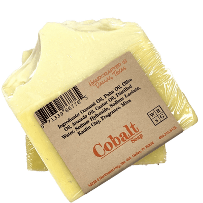 White Rock Soap Gallery USA Vegane erfrischende Kobalt-Seife (Nr.4 - Zitronenschale) 150g