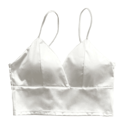 White Tube Top Vest (With Chest Pad) 1pc