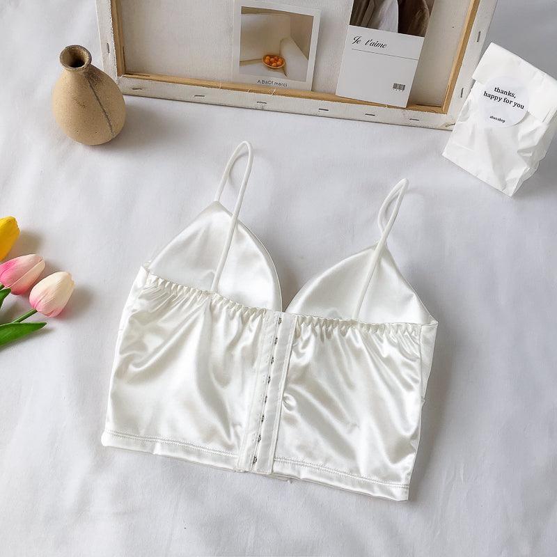 White Tube Top Vest (With Chest Pad) 1pc - LMCHING Group Limited