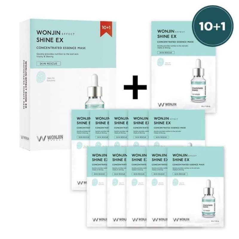 WONJIN EFFECT Shine Ex Concentrated Essence Mask 30ml x 11 - LMCHING Group Limited