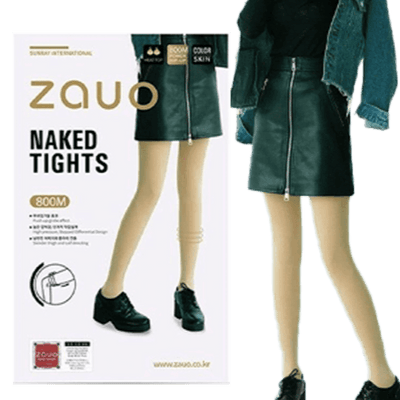 Zauo Naked Tights 800M Compression Stockings 1pc