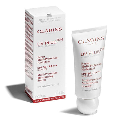 CLARINS UV Plus 5P アンチポリューション マルチプロテクション モイスチャライジング スクリーン SPF50 PA+++ (2色) 30ml