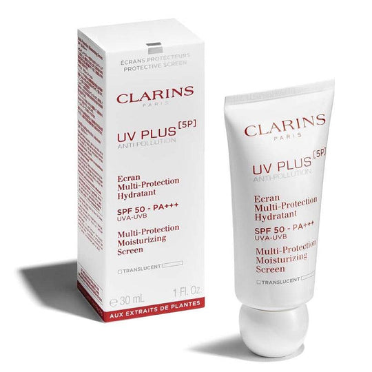 CLARINS UV Plus 5P アンチポリューション マルチプロテクション モイスチャライジング スクリーン SPF50 PA+++ (2色) 30ml