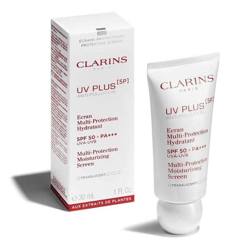 CLARINS UV Plus 5P アンチポリューション マルチプロテクション モイスチャライジング スクリーン SPF50 PA+++ (2色) 30ml