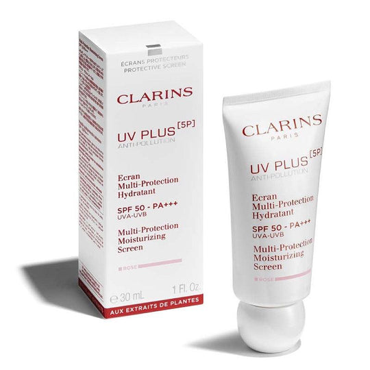 CLARINS UV Plus 5P アンチポリューション マルチプロテクション モイスチャライジング スクリーン SPF50 PA+++ (2色) 30ml
