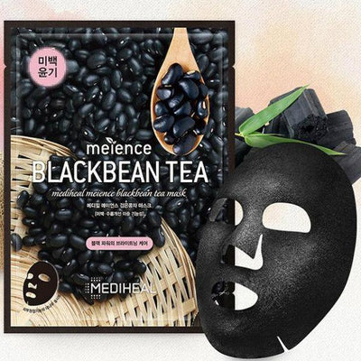 MEDIHEAL Meience Blackbean Tea Moisturising Mask (Whitening) 10pcs - LMCHING Group Limited